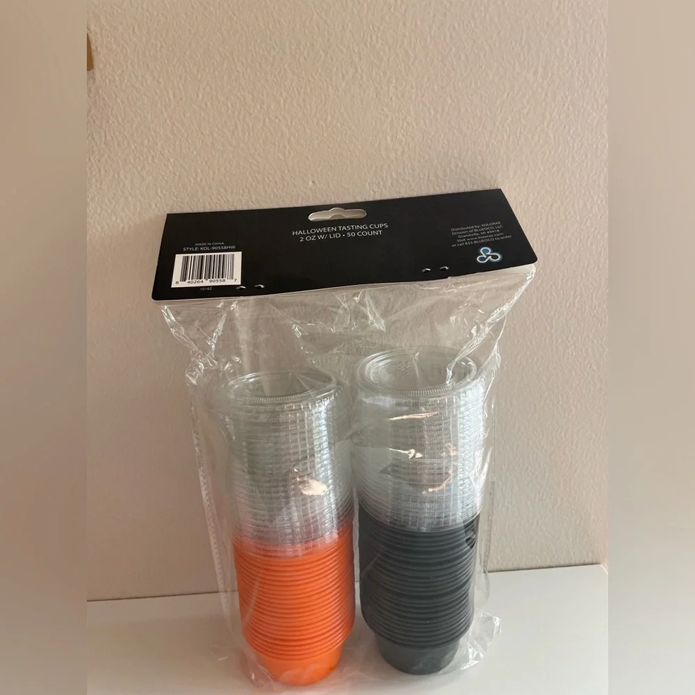 Kolorae Halloween Tasting Cups - Black and Orange Set